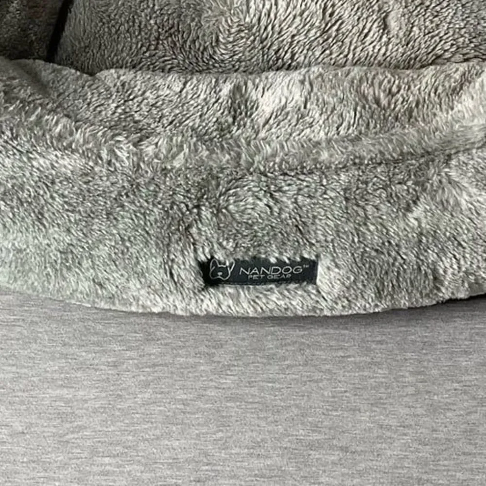 NanDog Super Cloud Reversible Pearl River Gray Dog & Cat Bed